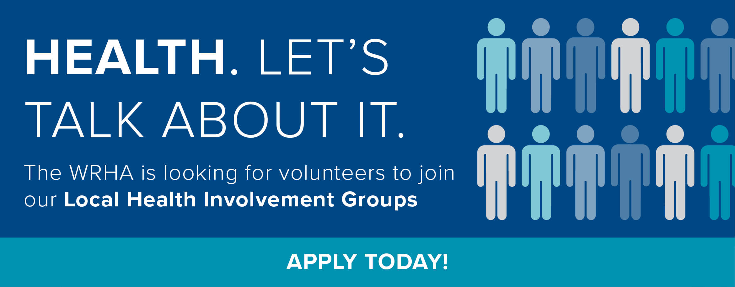 The WRHA is looking for volunteers to join our Local Health Involvement Groups (LHIGs)