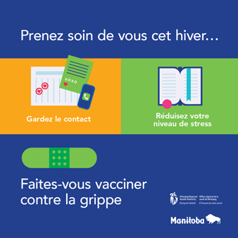 Get your flu shot graphic - French