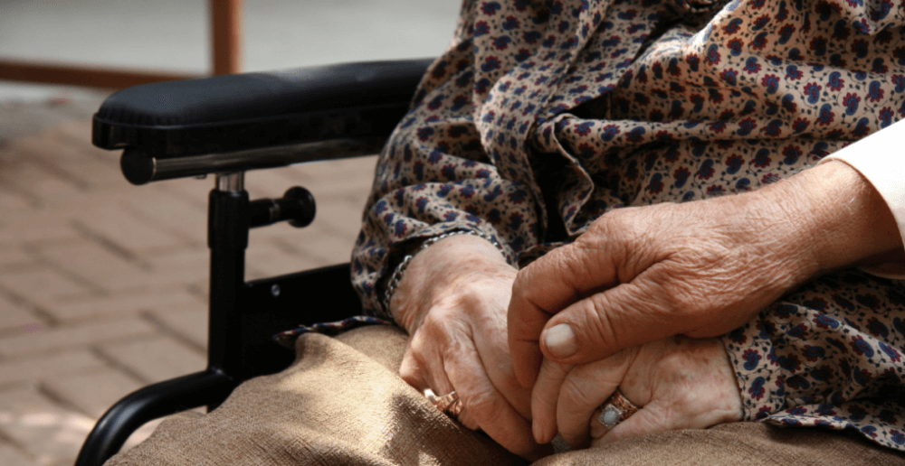 Photo of an elderly woman's hands