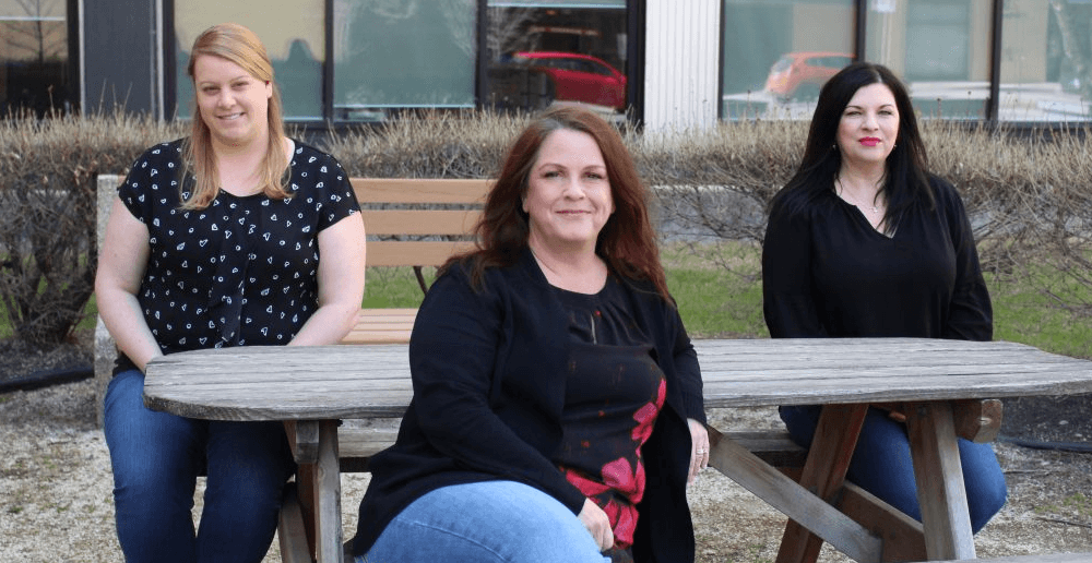 Photo of Nicole Possberg, Patti Haluik, and Tanya McCabe